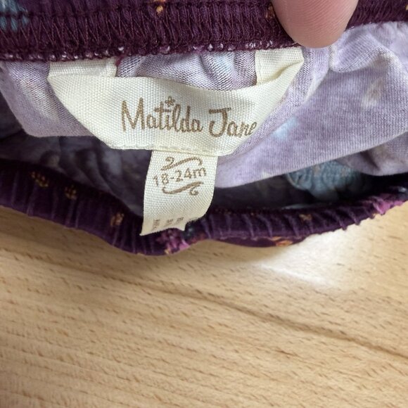 Matilda Jane Toddler Girl Floral Print Dress with Diaper Cover size 18-24 Months - Picture 4 of 11